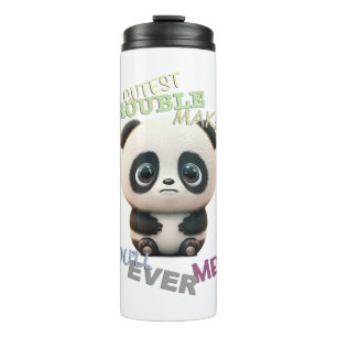 Panda Cuttest Trouble Maker Schattig Schattig Grap Thermosbeker