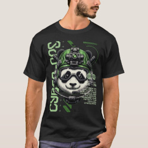 Panda Cyborg Ops – Futuristische Cybernetische Pan T-shirt