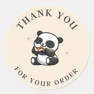 Panda dank u Sticker