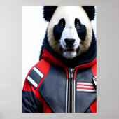 Panda dans Firefighter | AI Art Poster (Devant)