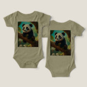 Panda dans l'arbre enchanté (Design Recto & Verso)