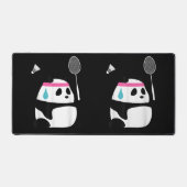 Panda de badminton épuisé drôle mignon (Recto)