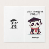 Panda de fin d'études de la petite maternelle (Outside Unfolded)