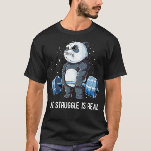 Panda de strijd is een echte gewichtverhogende fit t-shirt