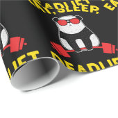 Panda Deadlift Workout Weightlift Cadeaupapier (Rol Hoek)