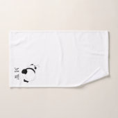 Panda Design met monogram Bad Handdoek (Handdoek)