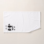 Panda Design Monogrammed Bad Handdoek (Handdoek)