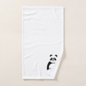 Panda Design Monogrammed Bad Handdoek (Handdoek)