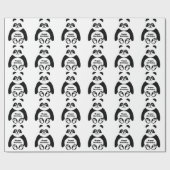 Panda Design Verjaardag Cadeaupapier (Vlak)
