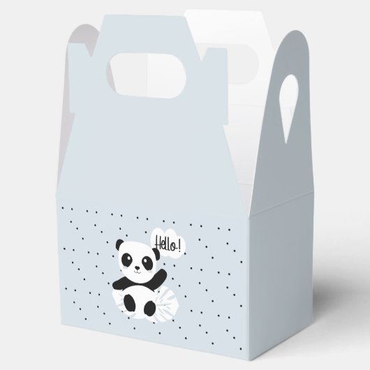 Panda dice Hola Bedankdoosjes (Geopend)