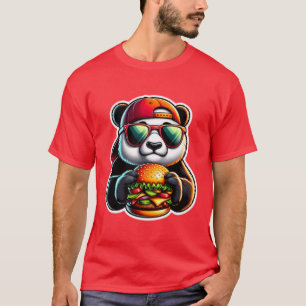 PANDA DIE CHEESEBURGER EET 3 T-SHIRT
