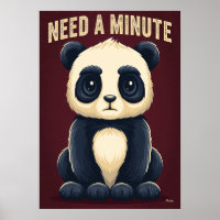 Panda die een minuutje nodig heeft – Grappige Cart
