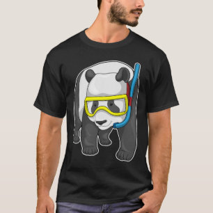Panda Diver Snorkel T-shirt