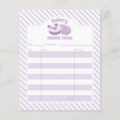 Panda Donut Bakery Order Form Flyer (Voorkant)