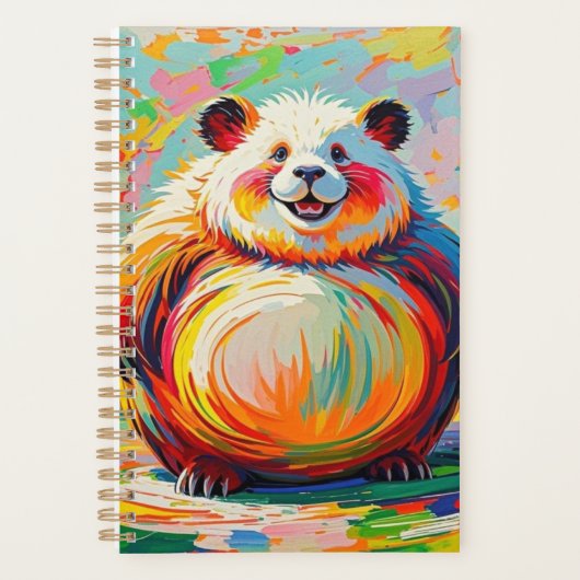 Panda d'ours géant abstrait coloré design (Devant)