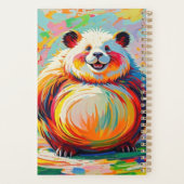 Panda d'ours géant abstrait coloré design (Dos)