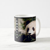PANDA doux personnalisé de tasse MÂCHANT SUR le (Devant droit)