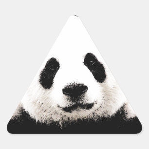 Panda Driehoek Sticker