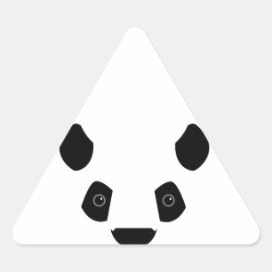 Panda Driehoek Sticker