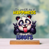 Panda drôle avec sarcasme mot art (Neutre)