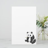 Panda Eating Bamboo Briefpapier (Staand voorkant)