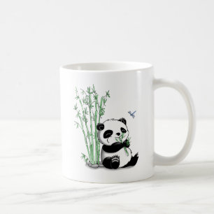Panda Eating Bamboo Koffiemok