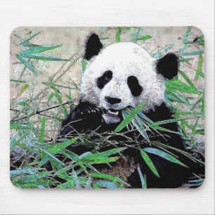 Panda Eating Leaves Muismat