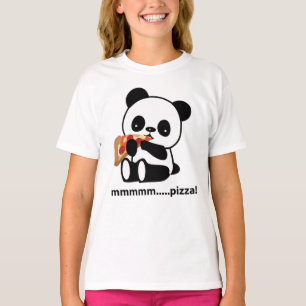 PANDA EATING PIZZA - schattig T-shirt
