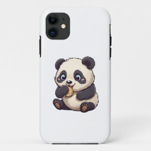 Panda eet een koekje iPhone 11 hoesje