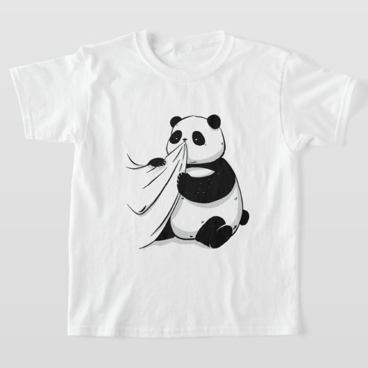 Panda eet een shirt-tshirt t-shirt (Laagn)