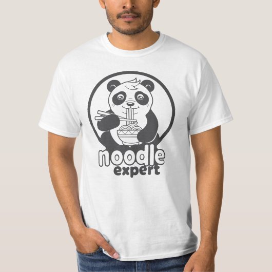 panda eetnoedels t-shirt (Voorkant)