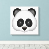 Panda - Emoji Canvas Afdruk (Insitu (Houten vloer))