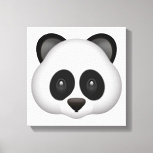 Panda - Emoji Canvas Afdruk