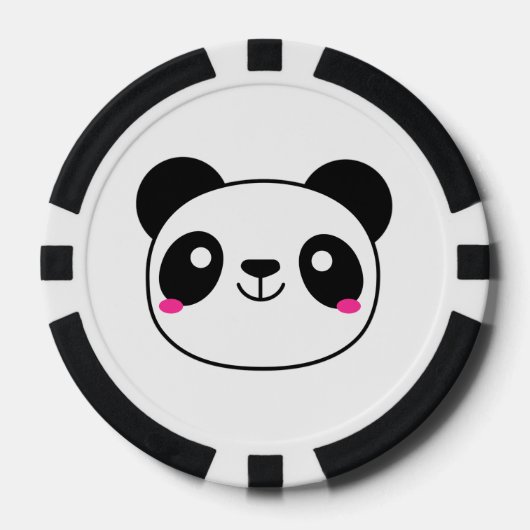Panda Emoji Poker Chip (Voorkant)