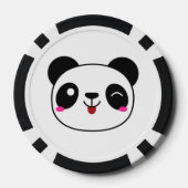 Panda Emoji Poker Chip (Achterkant)
