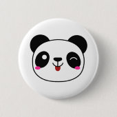 Panda Emoji Round Button (Voorkant)