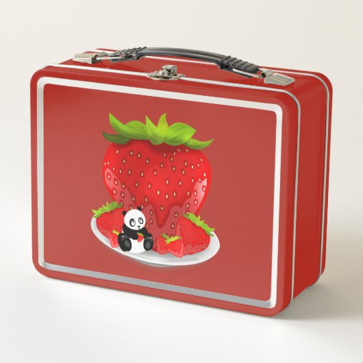 Panda en aardbeien (Voorkant)