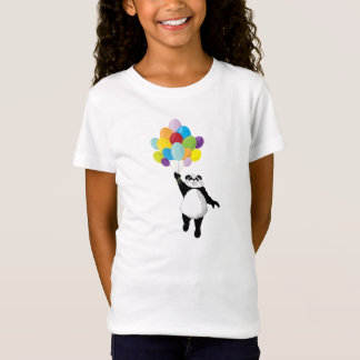Panda en ballonnen t-shirt