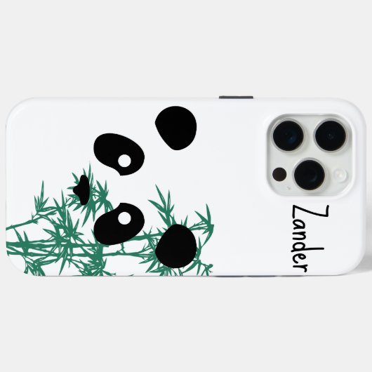 "Panda en Bamboe"  Case-Mate iPhone Case (Achterkant (horizontaal))