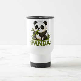panda en bamboe reisbeker