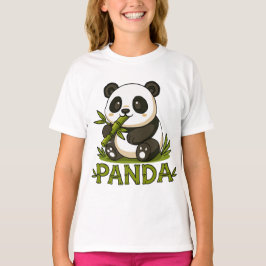 panda en bamboe t-shirt