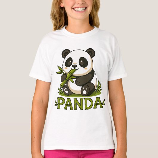 panda en bamboe t-shirt (Voorkant)
