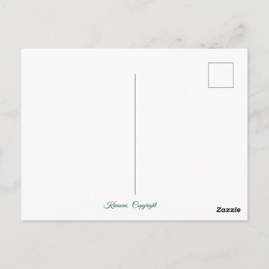 Panda en Bamboo Briefkaart (Achterkant)