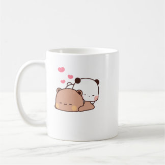 Panda en Brownie Beer Couple Koffiemok
