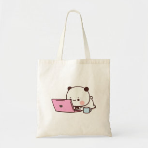 Panda en Brownie Beer Couple Tote Bag