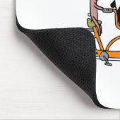 Panda en Rabbit Biking Tandem Bicycle Kinder Muismat (Hoek)