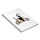 Panda en Rabbit Biking Tandem Bicycle Kinder Notitieboek (Rechterzijde)
