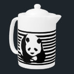 Panda et rayures noirs et blancs<br><div class="desc">Bold statement toxique,  accessoires et home decor with giant panda and black stripes.</div>