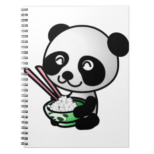 Panda eten notitieboek