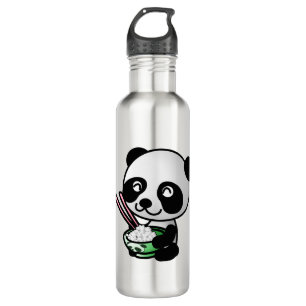 Panda eten waterfles 